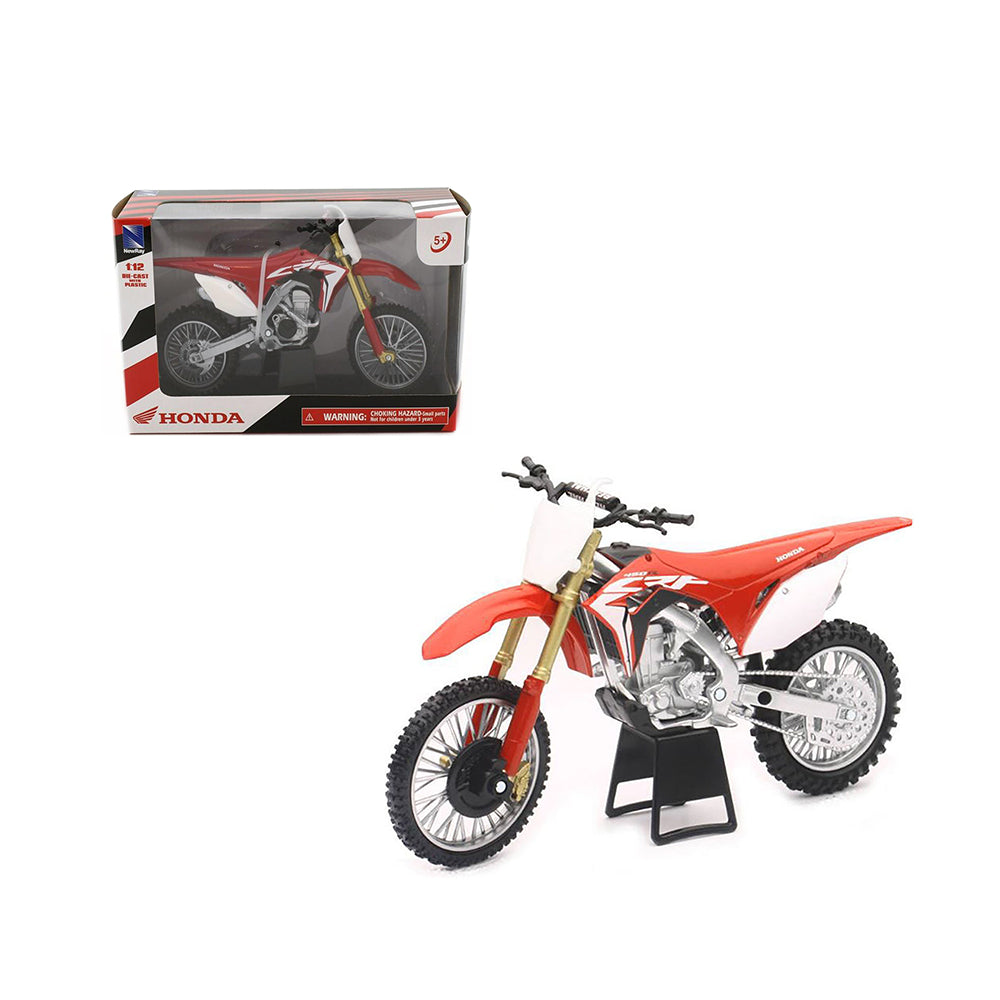 NewRay Licensed 1:12 Scale Honda CRF 450R 2018 Dirtbike Motorbike Model Diecast Kids Toy