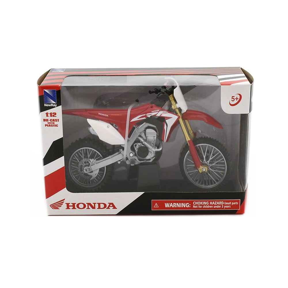 NewRay Licensed 1:12 Scale Honda CRF 450R 2018 Dirtbike Motorbike Model Diecast Kids Toy