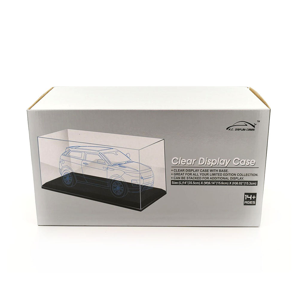 King Creation Clear Display Case With Base For 1:18 Diecast Collection Model Car