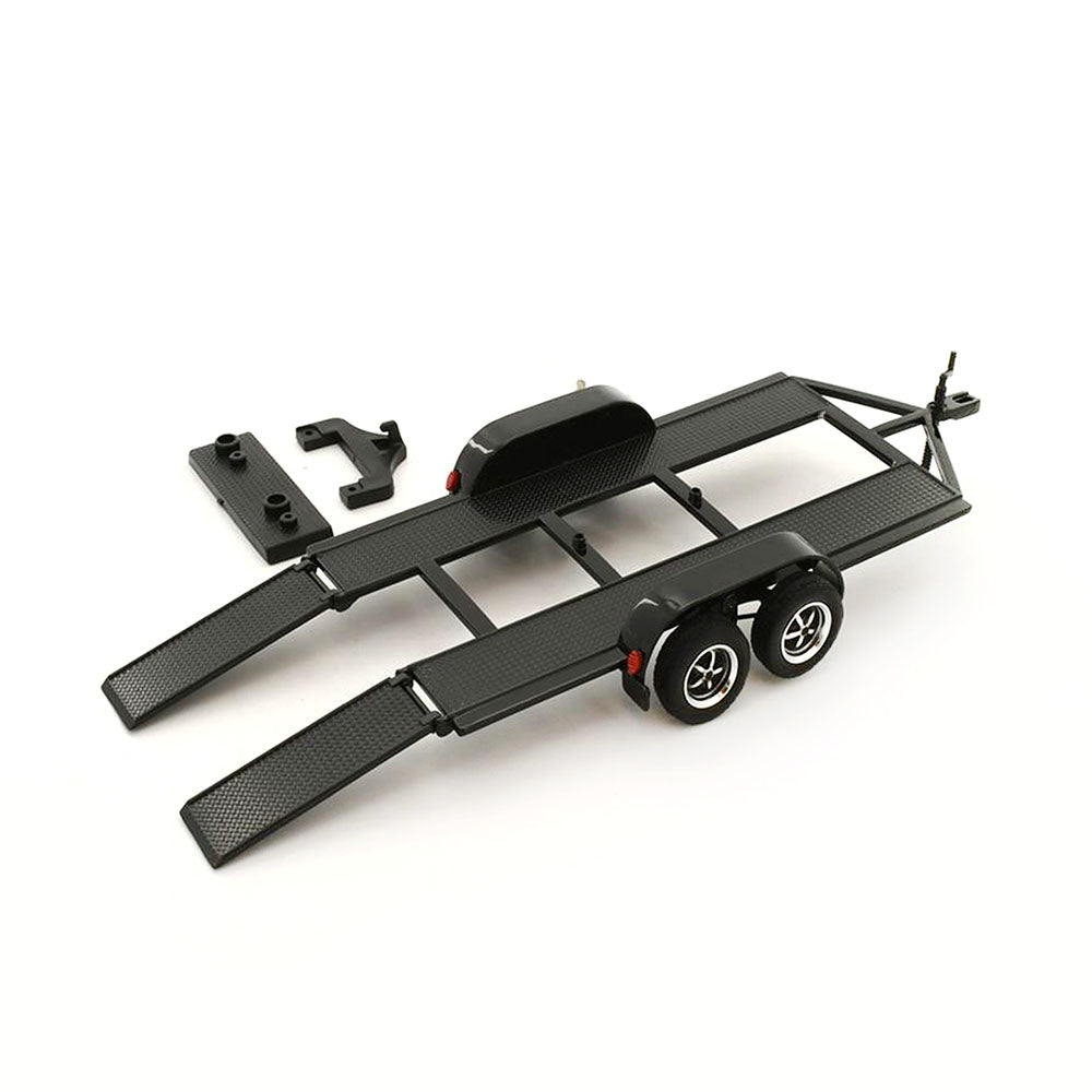 Motormax Licensed 1:24 Scale Metal Trailer With Plastic Tow Bar Black Model