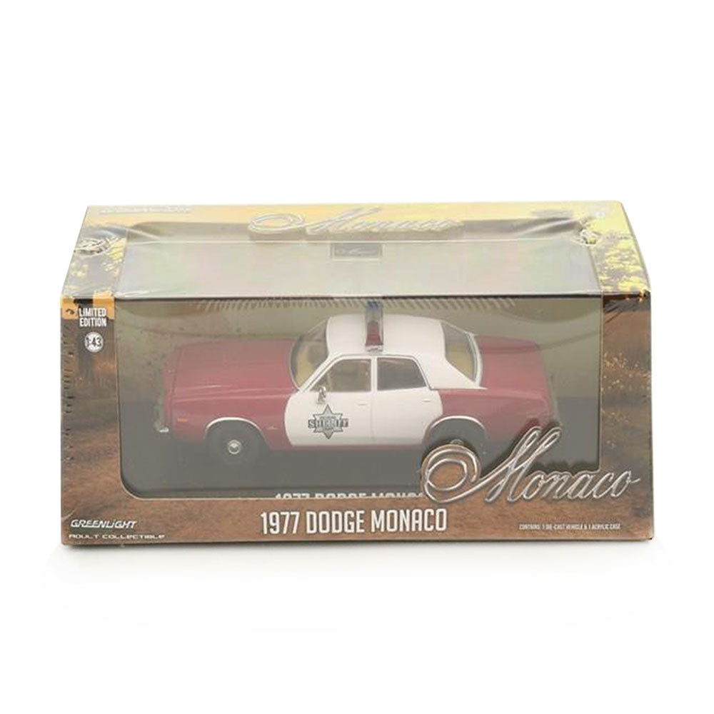 Greenlight 1:43 Scale 1977 Dodge Monaco Finchburg County Sheriff Diecast Model Car