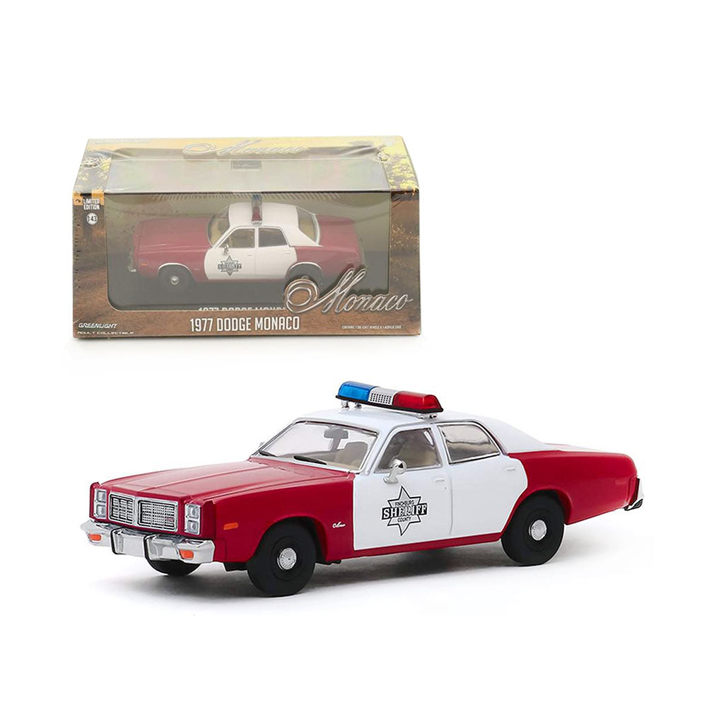 Greenlight 1:43 Scale 1977 Dodge Monaco Finchburg County Sheriff Diecast Model Car