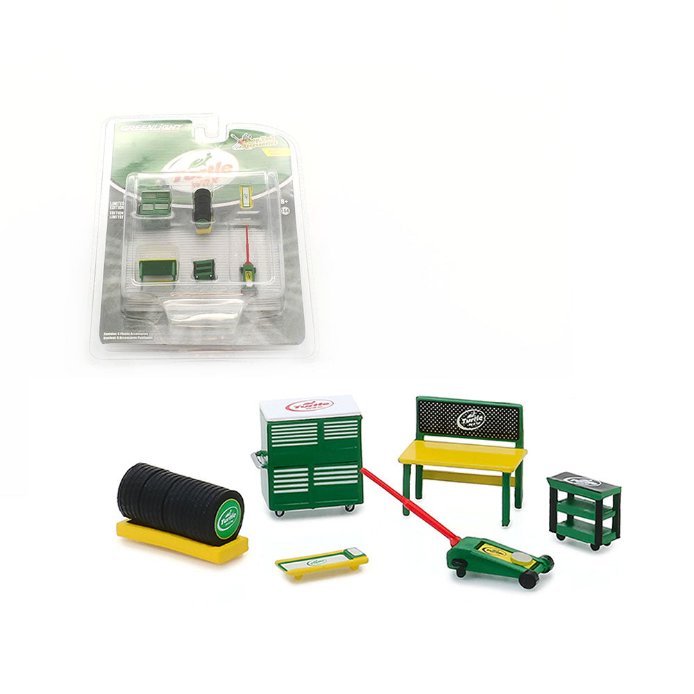 Greenlight 1:64 Scale 6 pcs Shop Tools Accessories Turtle Wax Model Collection