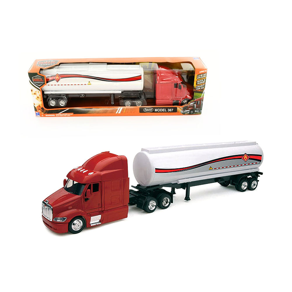 NewRay Licensed 1:43 Scale Peterbilt 387 Petrol Transporter Diecast Model Truck