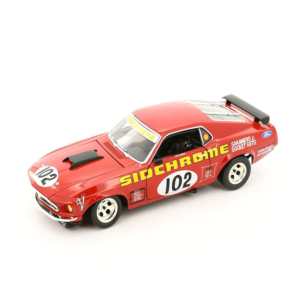 Acme 1:18 Scale Ford Boss 302 #102 Jim Richards Sidchrome Racing 1969 Diecast Model Car