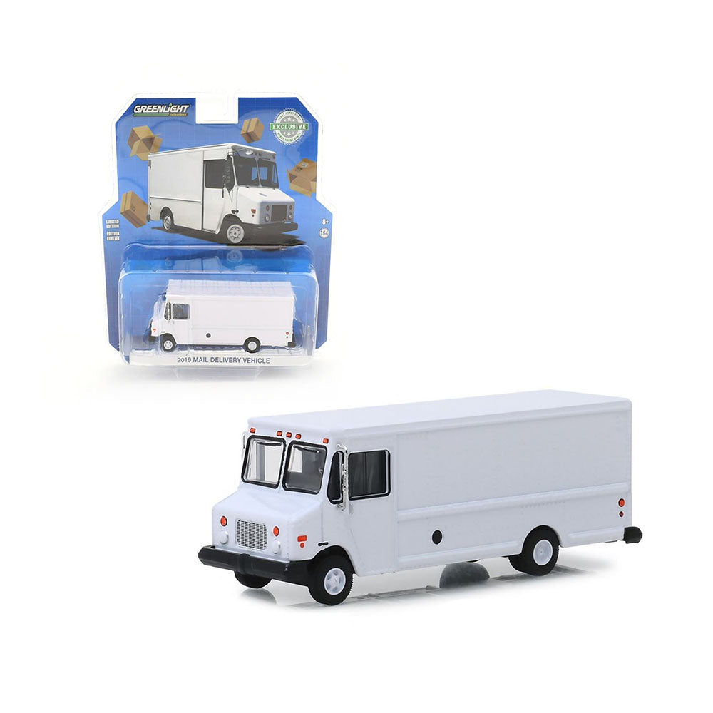 Greenlight Licensed 1:64 Scale Mail Delivery Van 2019 Diecast Model Toy White
