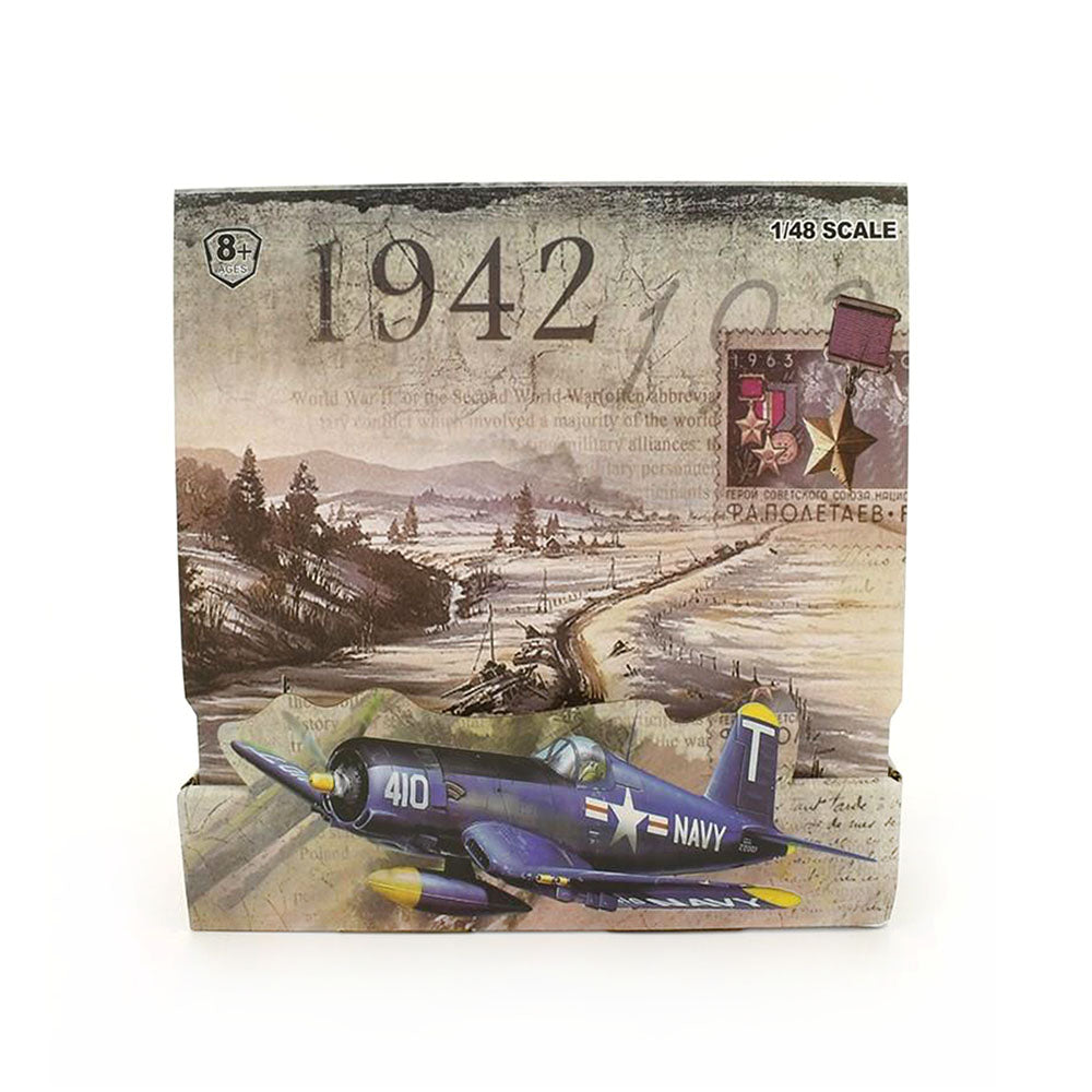 Golden Wheel 1:48 Scale WWII Planes Plastic Kits 6pc PDQ-F4U Corsair Model Toy