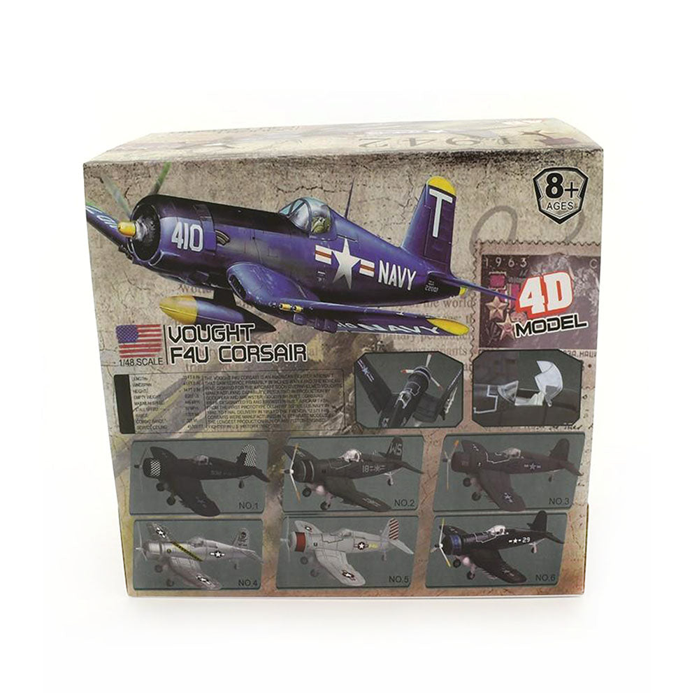 Golden Wheel 1:48 Scale WWII Planes Plastic Kits 6pc PDQ-F4U Corsair Model Toy