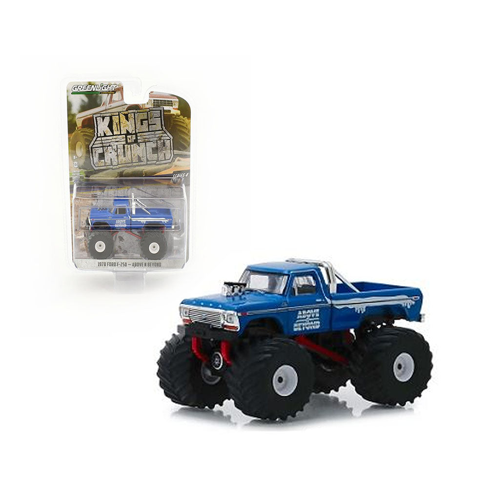 Greenlight Licensed 1:64 Scale Ford F-250-Above N Beyond 1978 Diecast Model Car Blue