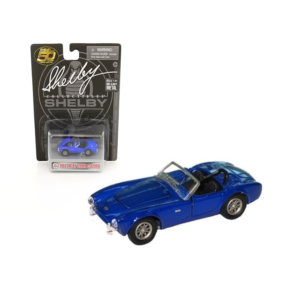 Shelby Licensed 1:64 Scale Shelby Cobra GSX2000 1962 Diecast Model Car Blue
