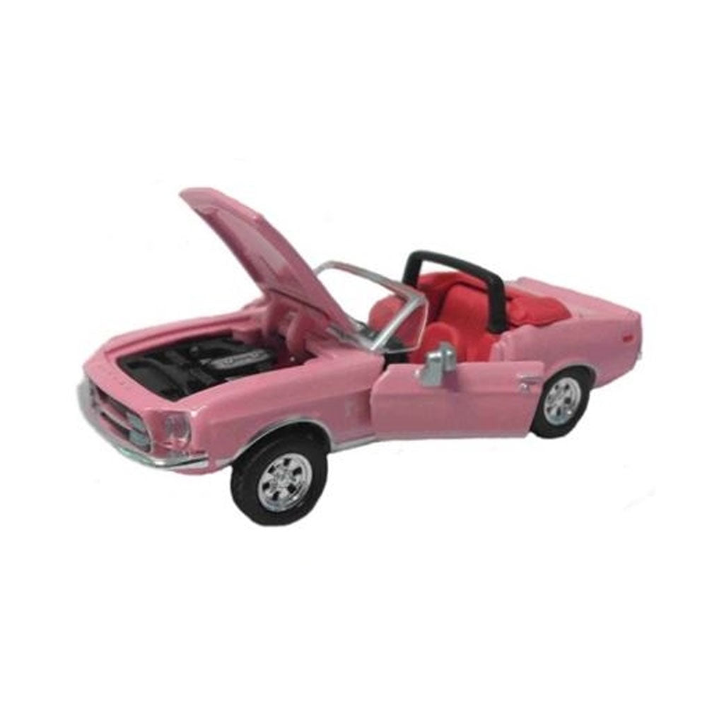 Shelby Licensed 1:64 Scale Shelby GT500KR Convertible 1968 Diecast Model Car Pink