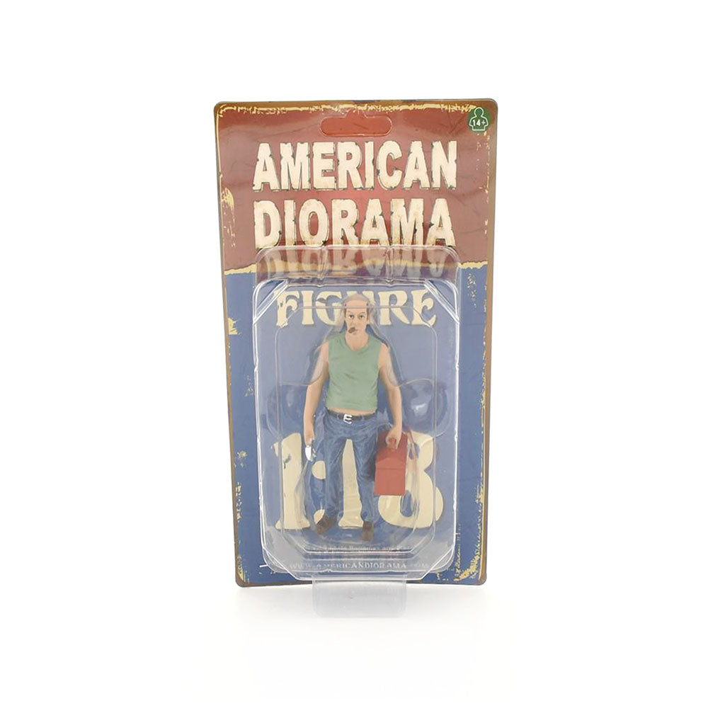 American Diorama 1:18 Scale Sam With Tool Box Mechanic Figure Accessory Model Toy