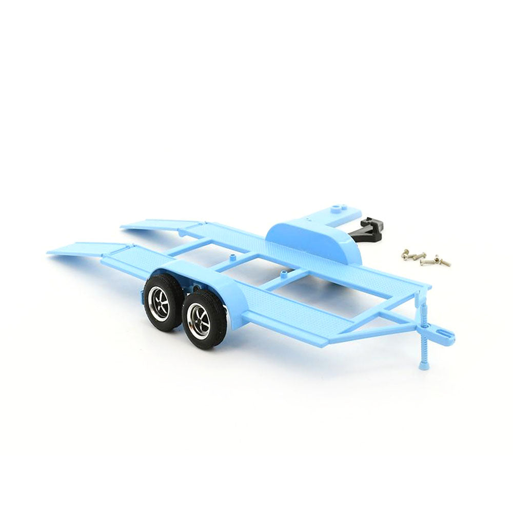 Motormax Licensed 1:24 Scale Metal Trailer With Plastic Tow Bar Blue Model Toy