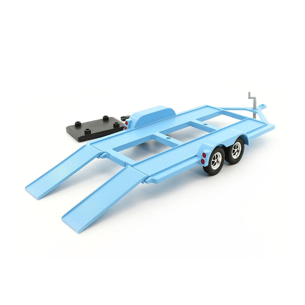 Motormax Licensed 1:18 Scale Metal Trailer With Plastic Tow Bar Blue Model Toy