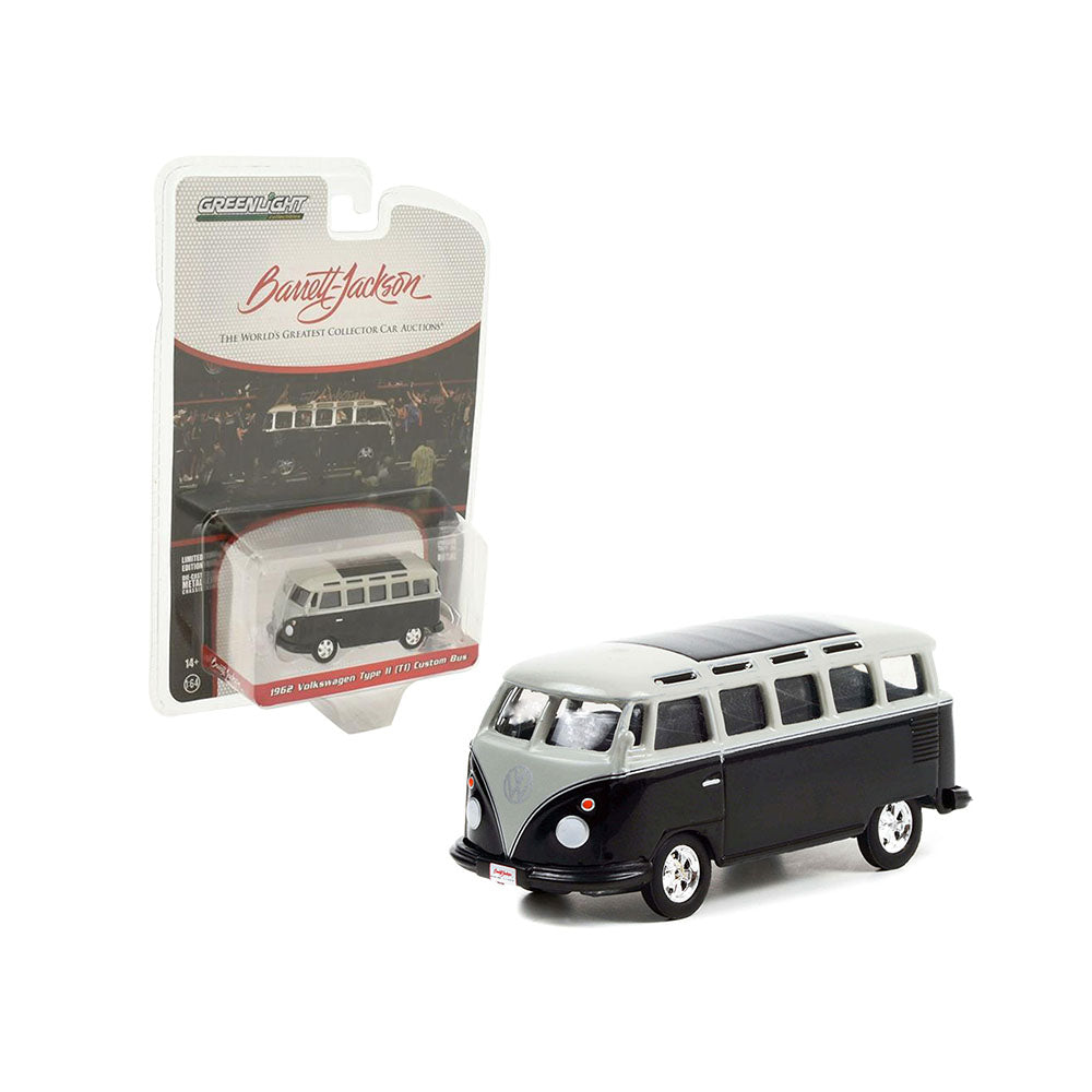 Greenlight Licensed 1:64 Scale Volkswagen Type II T1 Custom Bus 1962 Diecast Model Toy