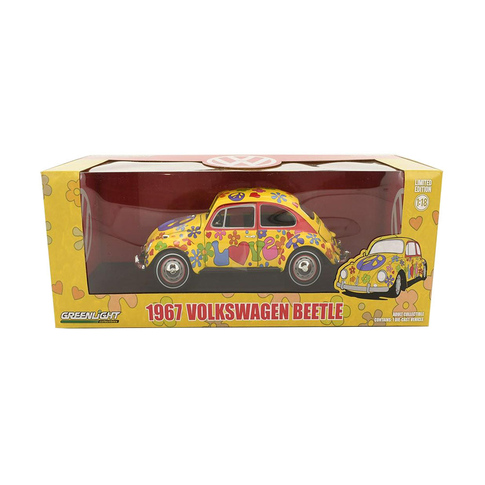 Greenlight Licensed 1:18 Scale Volkswagen Beetle Right Hand Drive 1967 Diecast Model Car