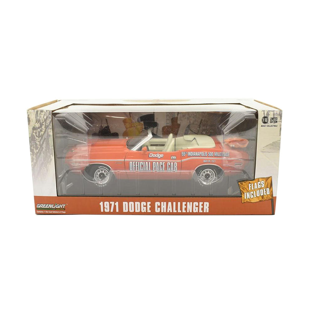 Greenlight Licensed :18 Scale Dodge Challenger Convertible 1971 Diecast Model Car