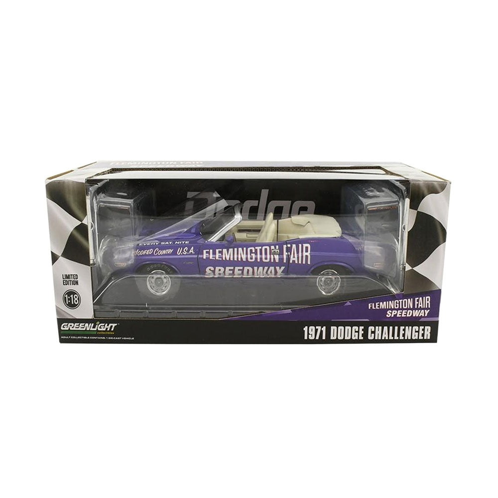 Greenlight Licensed 1:18 Scale Dodge Challenger Convertible 1971 Diecast Model Car