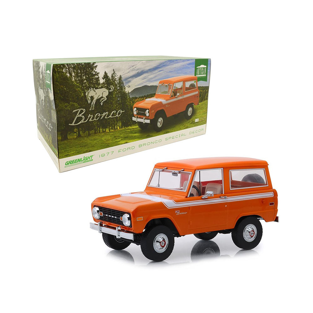 Greenlight Licensed 1:18 Scale Ford Bronco Special Decor 1977 Diecast Model Car