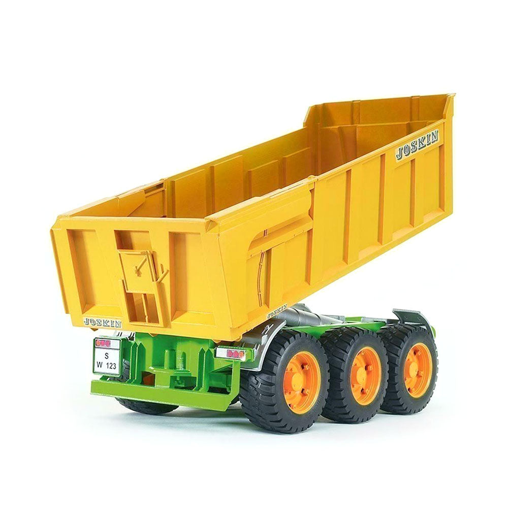 Bruder Licensed 1:16 Scale Joskin Tipping Trailer With 3 Axle Chassis & Openable Tailgate
