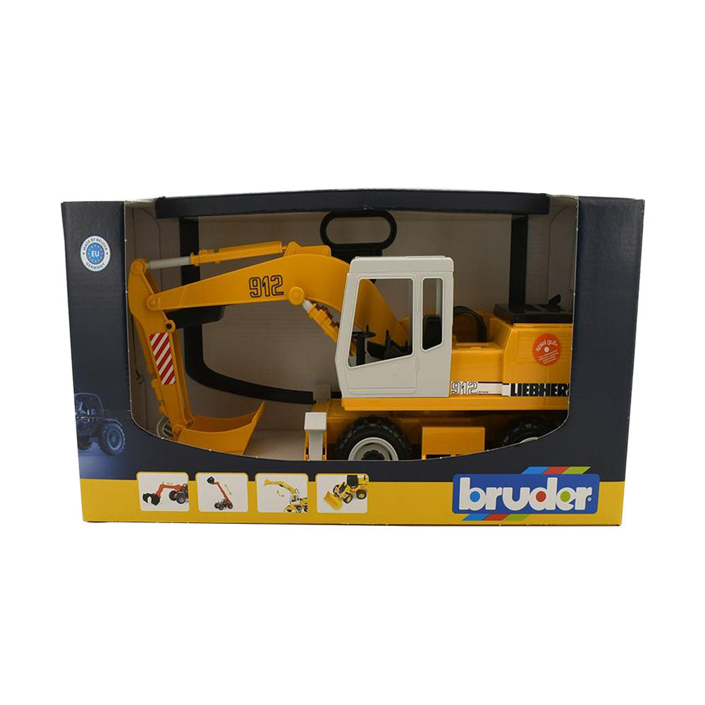 Bruder Licensed 1:16 Scale Liebherr Wheeled Excavator Model Toy Orange