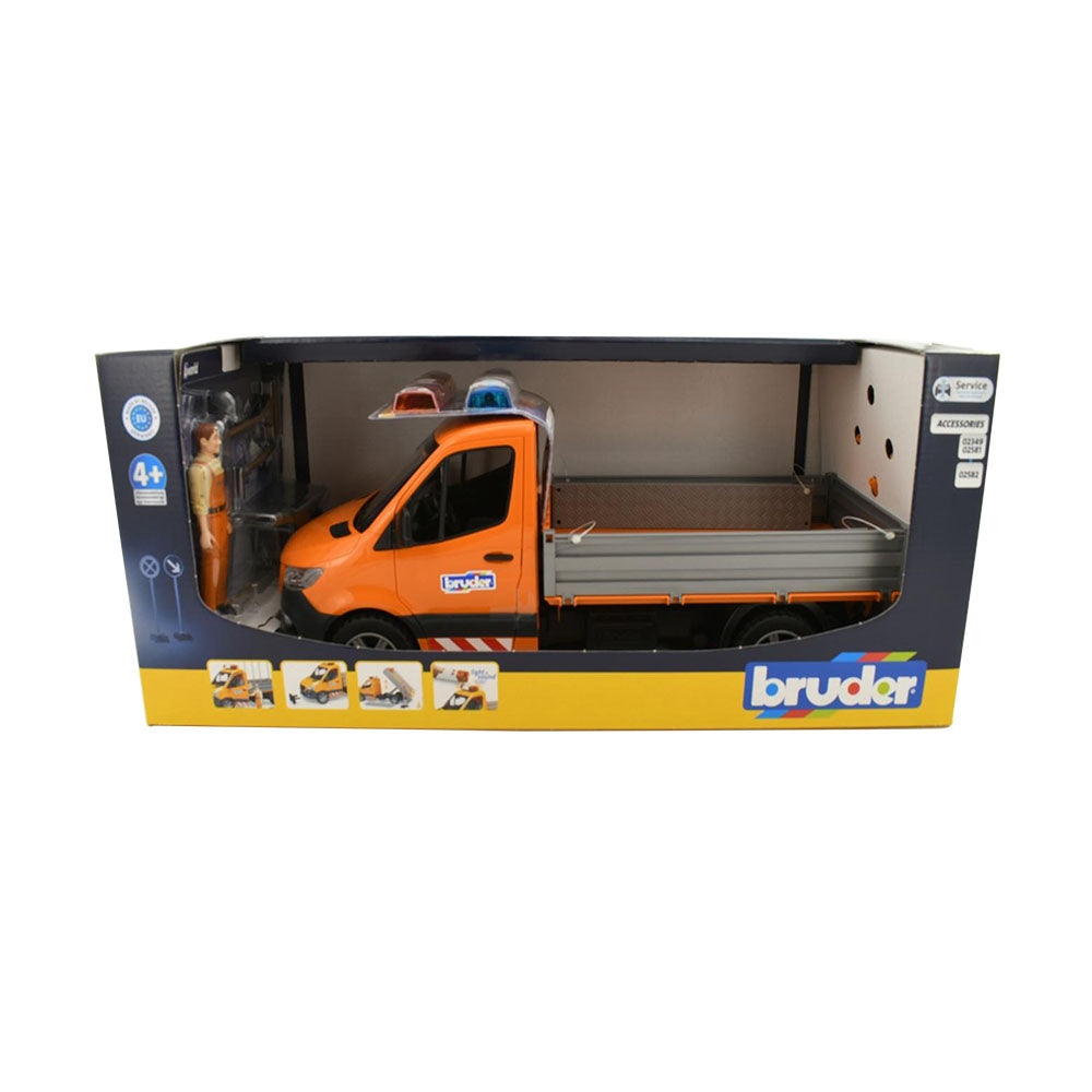 Bruder Licensed 1:16 Scale Mercedes G3 Sprinter Municipal With Driver Model Car