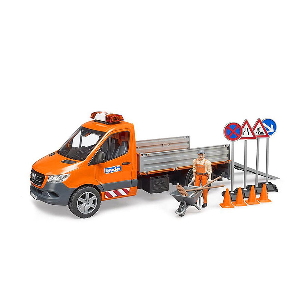 Bruder Licensed 1:16 Scale Mercedes G3 Sprinter Municipal With Driver Model Car