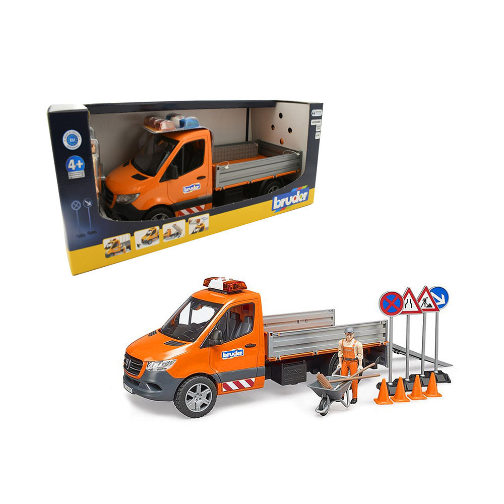 Bruder Licensed 1:16 Scale Mercedes G3 Sprinter Municipal With Driver Model Car