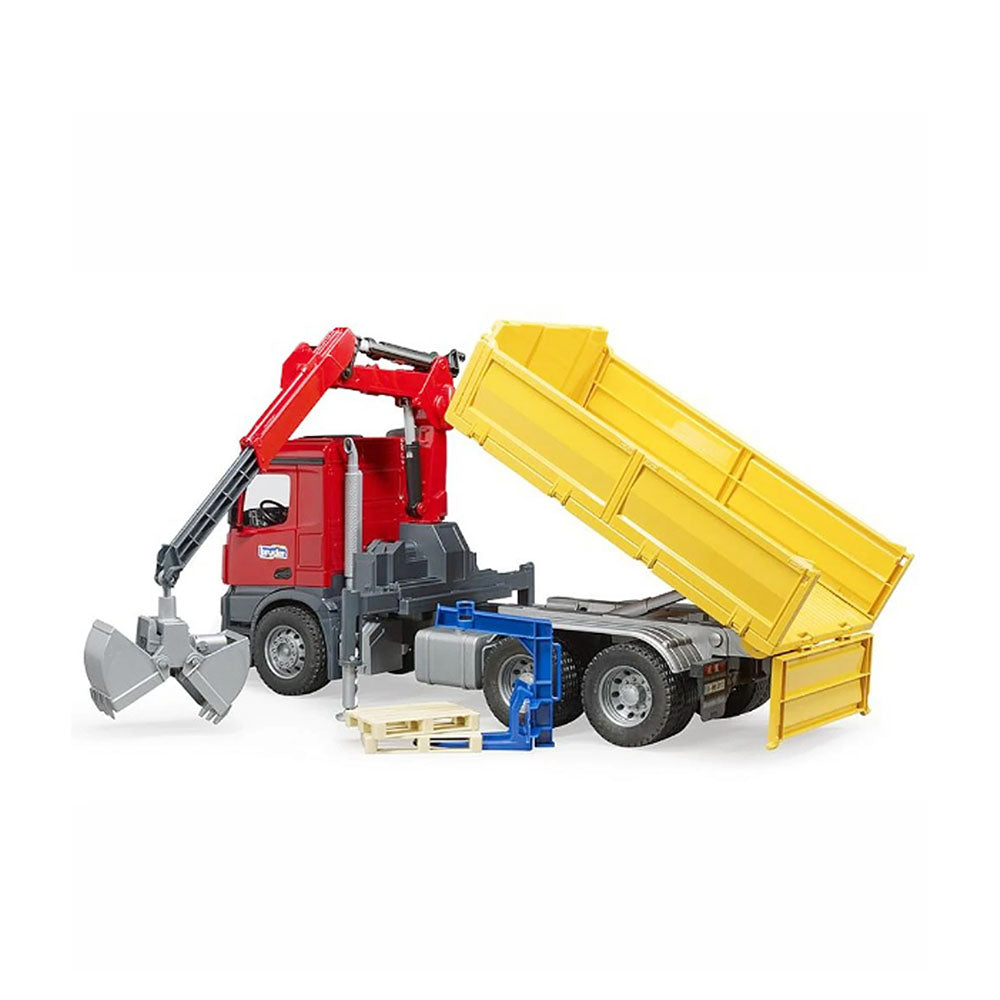 Bruder Licensed 1:16 Scale MB Arocs Construction Kids Toy Truck With Crane & Accessories