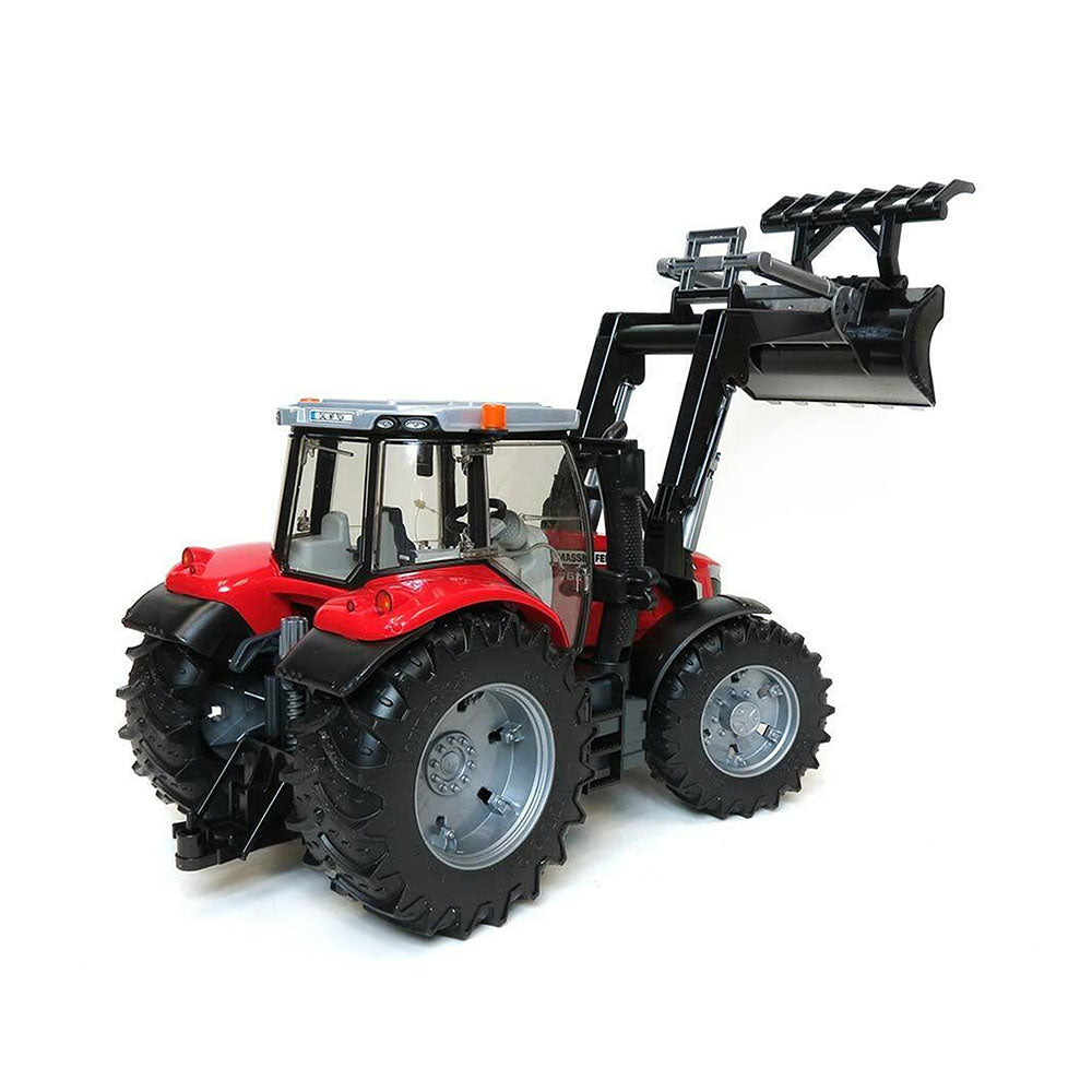 Bruder Licensed 1:16 Scale Massey Ferguson 7600 Tractor With Front End Loader Model Toy