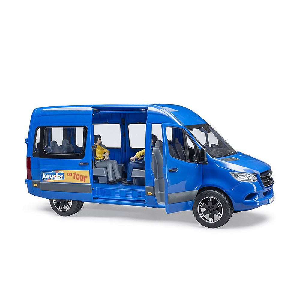 Bruder Licensed 1:16 Scale MB Sprinter Transfer Mini-Bus and 2 Figures Model Home Decoration