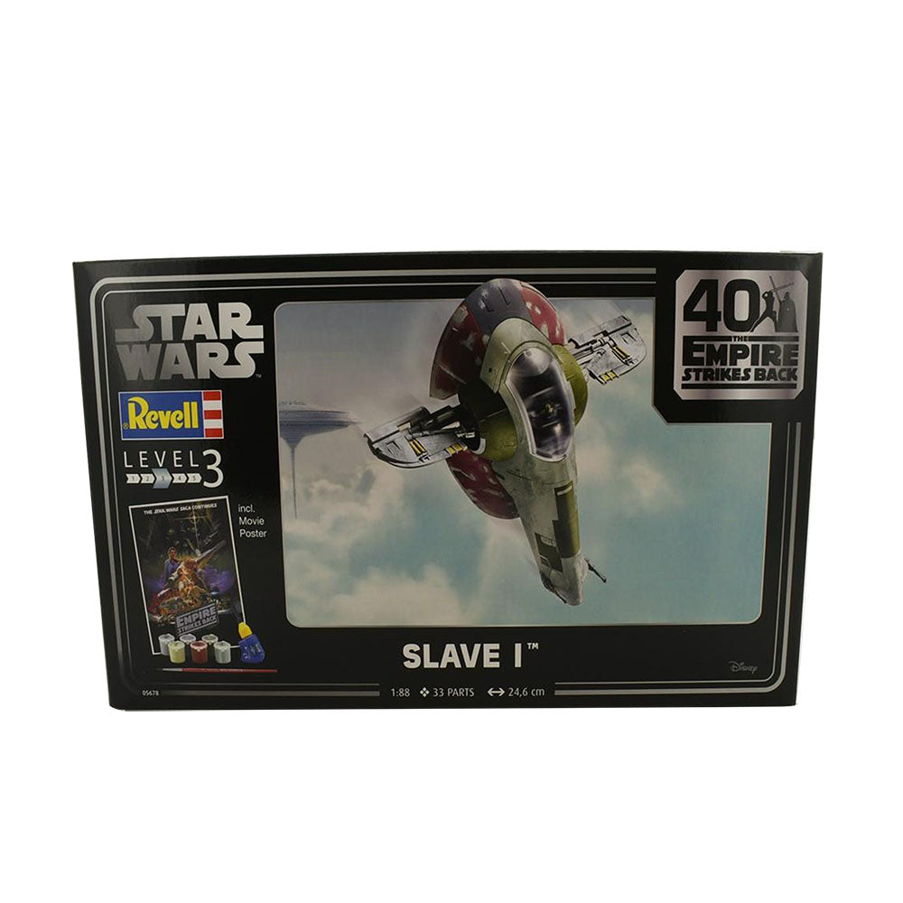 Revell Licensed 1:88 Scale Star Wars Empire Strikes Back Slave 1 Gift Set Model Toy