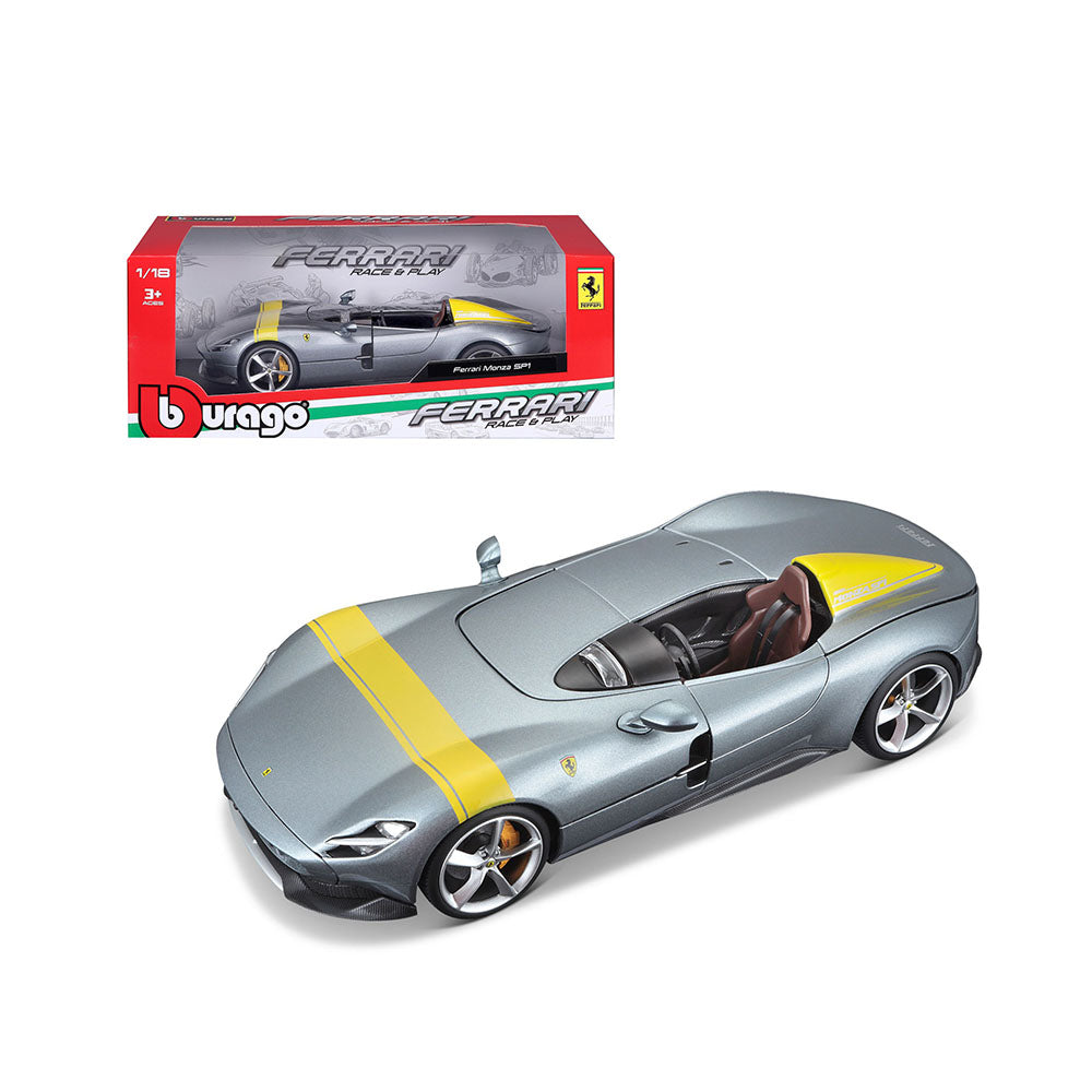 Bburago Licensed 1:18 Scale Ferrari R&P Monza SP-1 One-Off Project Diecast Model Car