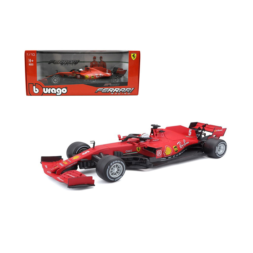 Bburago Licensed 1:18 Scale Ferrari F1 SF1000 #5 Vettel Austrian GP 2020 16808ATV