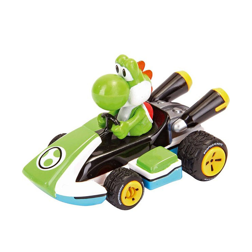 Carrera Licensed 1:43 Scale Pull & Speed Mario Kart 8 Yoshi Model Toy Green