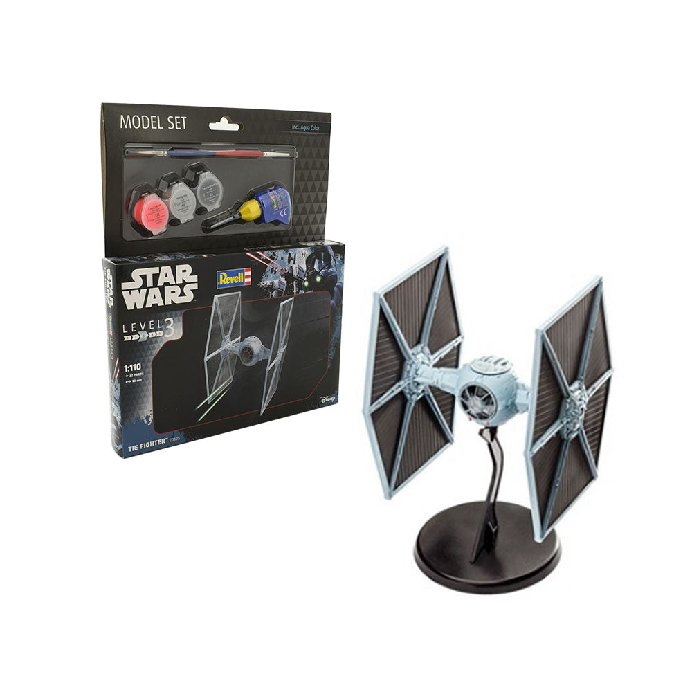 Revell Licensed 1:110 Scale Star Wars TIE Fighter With Aqua Color Model Set Toy