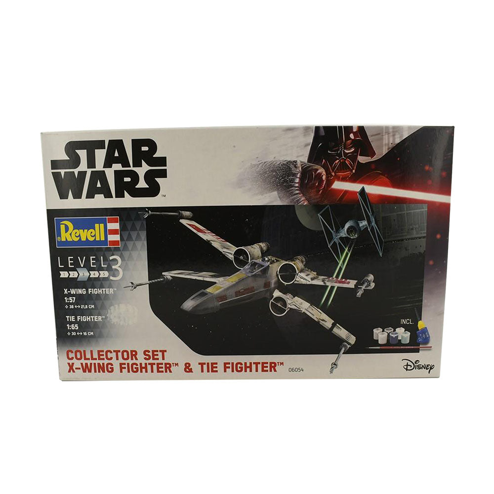 Revell Licensed 1:57 Scale Star Wars X Wing Fighter & 1:65 Scale TIE Fighter Model Toy