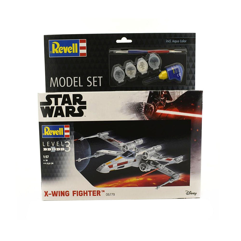 Revell Licensed 1:57 Scale Star Wars X Wing Fighter With Aqua Color Model Toy