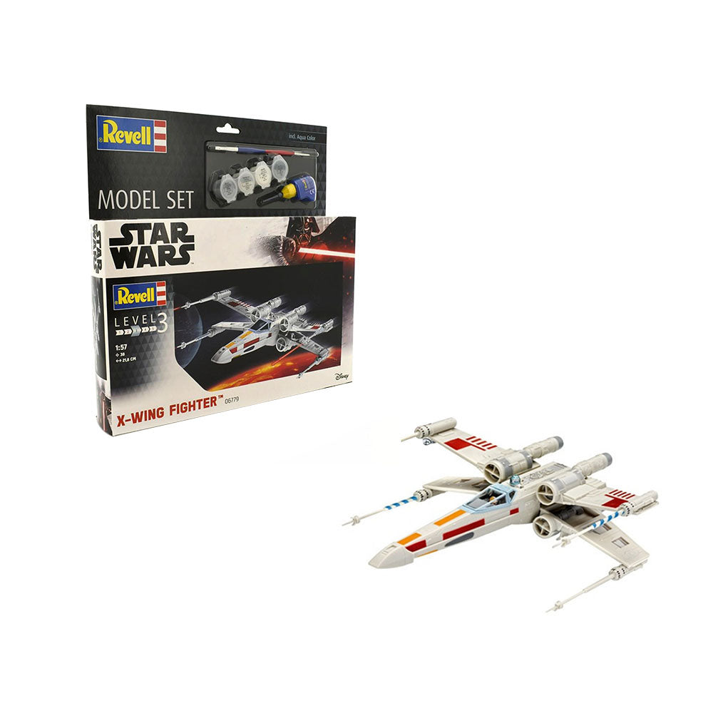 Revell Licensed 1:57 Scale Star Wars X Wing Fighter With Aqua Color Model Toy