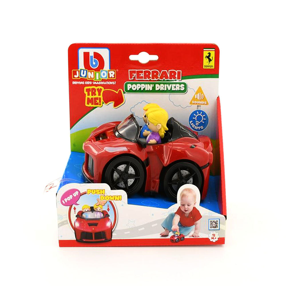 BB Junior Licensed Ferrari Popin' Drivers LaFerrari Aperta With Light And Sound Model Toy