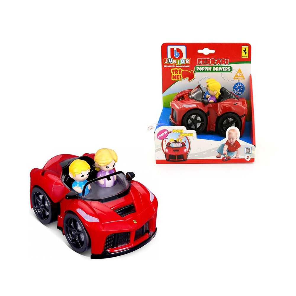 BB Junior Licensed Ferrari Popin' Drivers LaFerrari Aperta With Light And Sound Model Toy