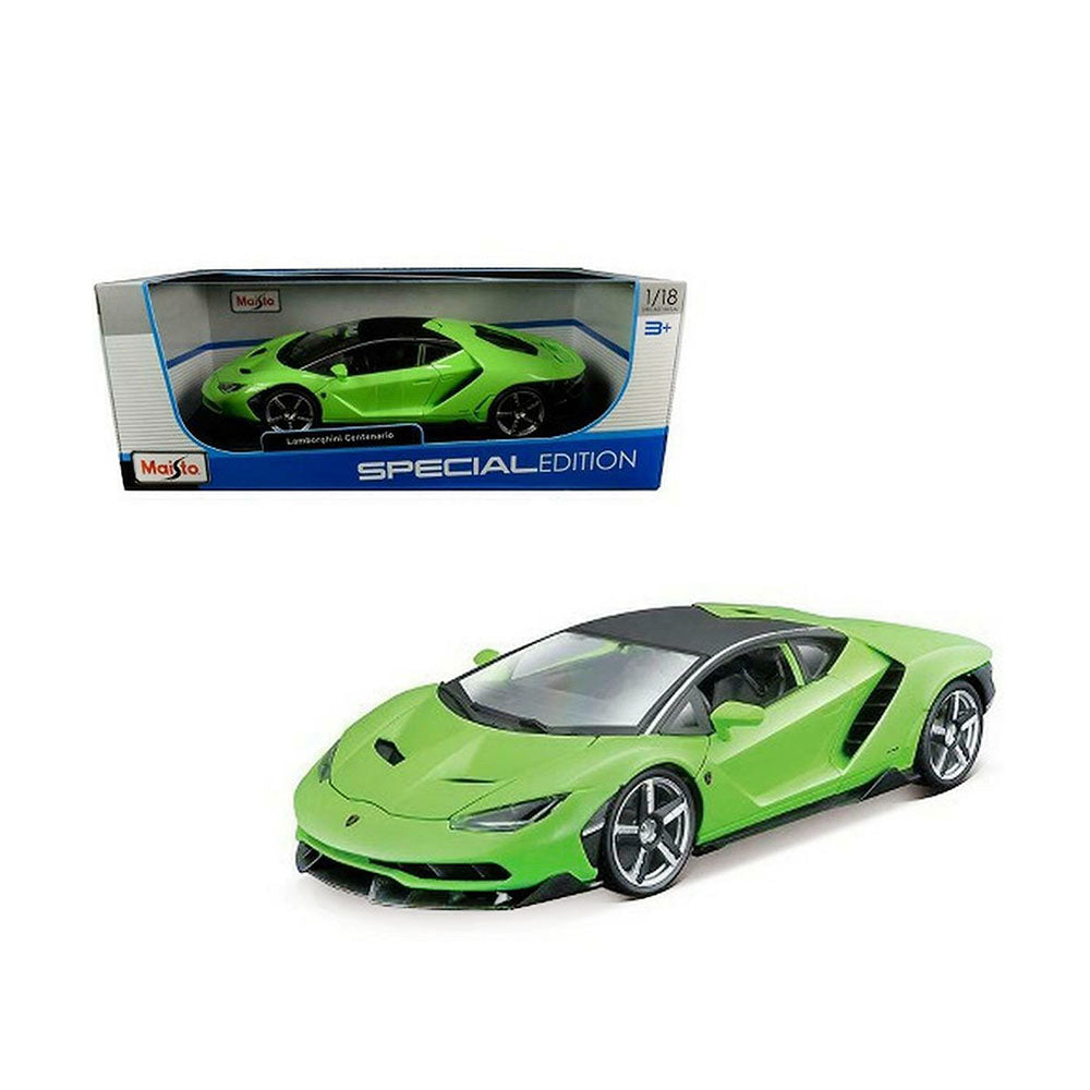 Maisto Licensed 1:18 Scale 2017 Lamborghini Centenario Green Diecast Model Sports Car Toy