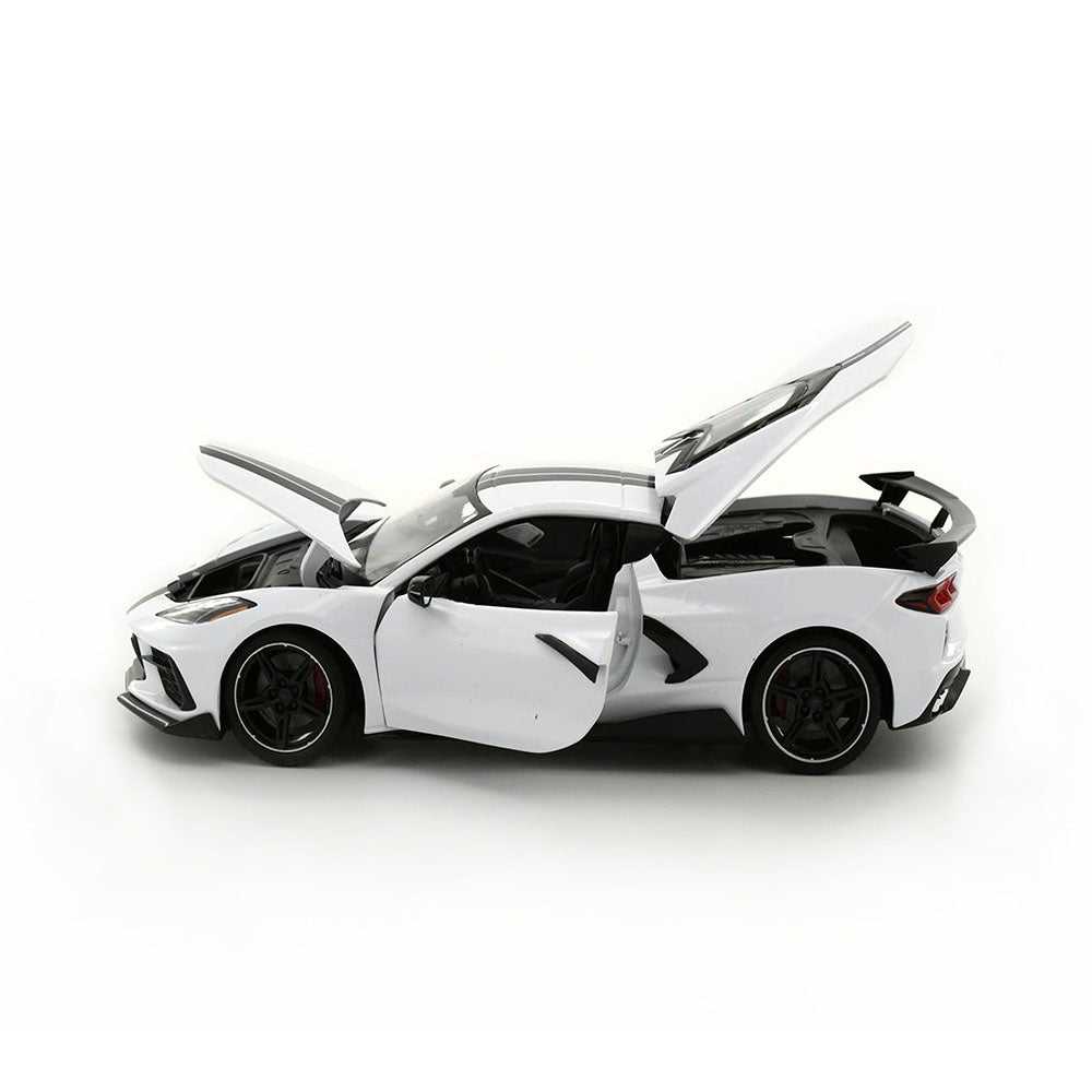Maisto Licensed 1:18 Scale Diecast Car 2020 Chevrolet Corvette Stingray Coupe White