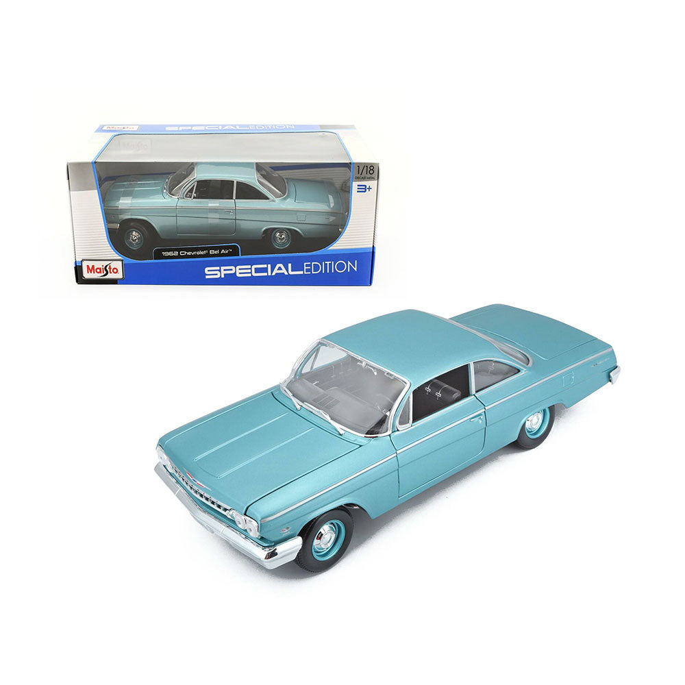 Maisto Licensed 1:18 Scale Chevrolet Bel Air 1962 Diecast Model Car