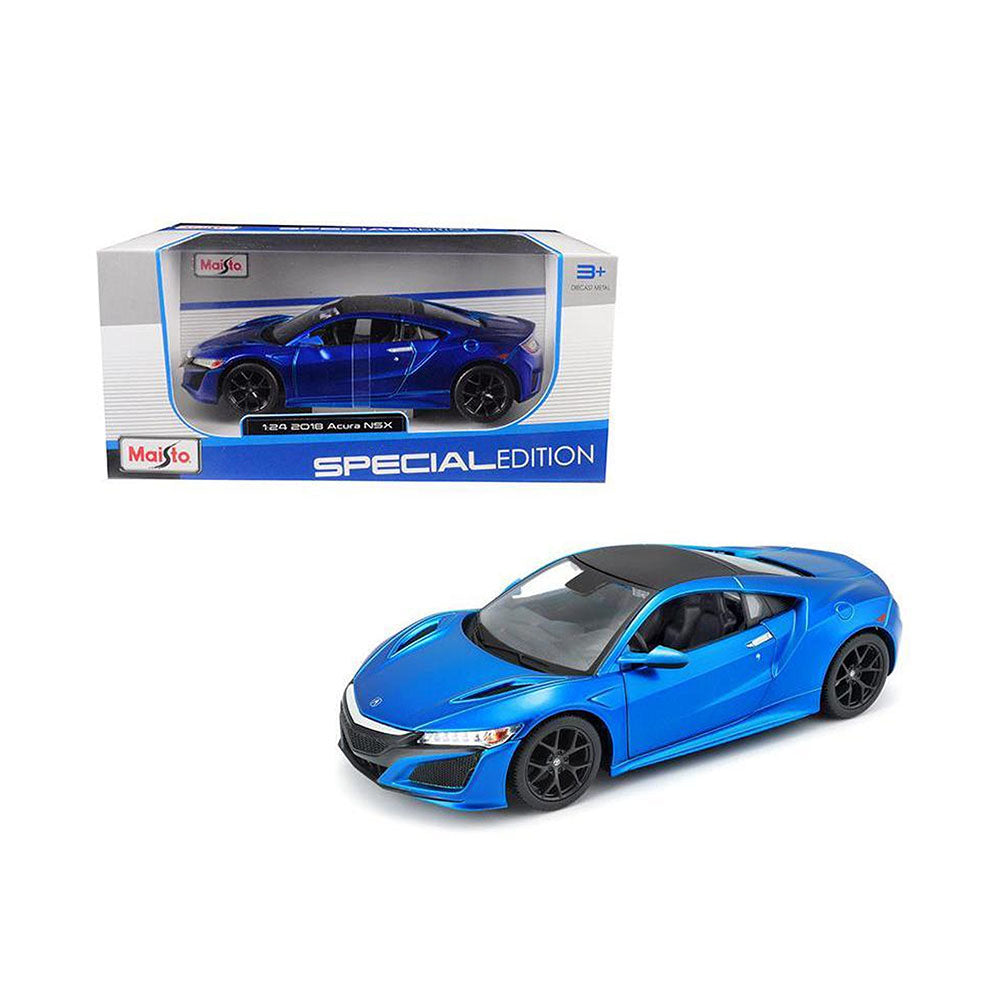 Maisto Licensed 1:24 Scale 2018 Accura Honda NSX Coupe Diecast Toy Car Blue