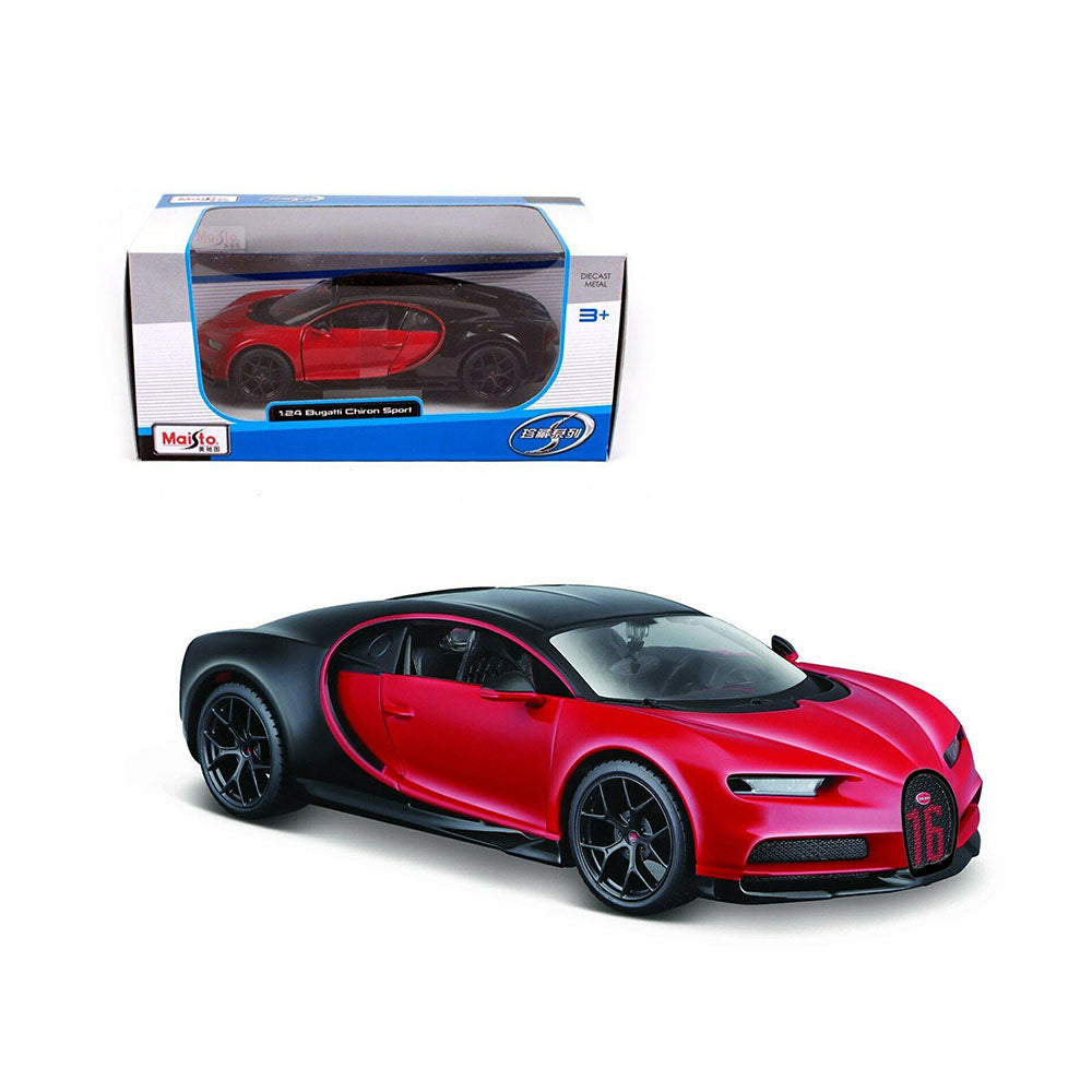 Maisto Licensed 1:24 Scale Bugatti Chiron Sport 16 Diecast Model Toy Car