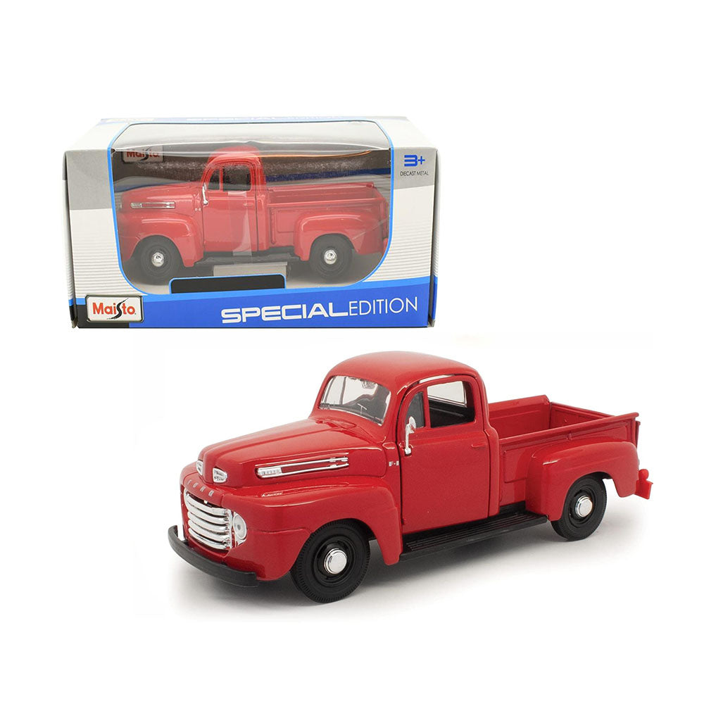 Maisto Licensed 1:25 Scale Ford F-1 Pick Up 1948 Special Edition Diecast Model Toy Red