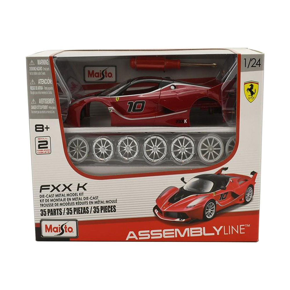 Maisto Licensed 1:24 Scale Assembly Line Ferrari FXX-K 2017 Model Car Red