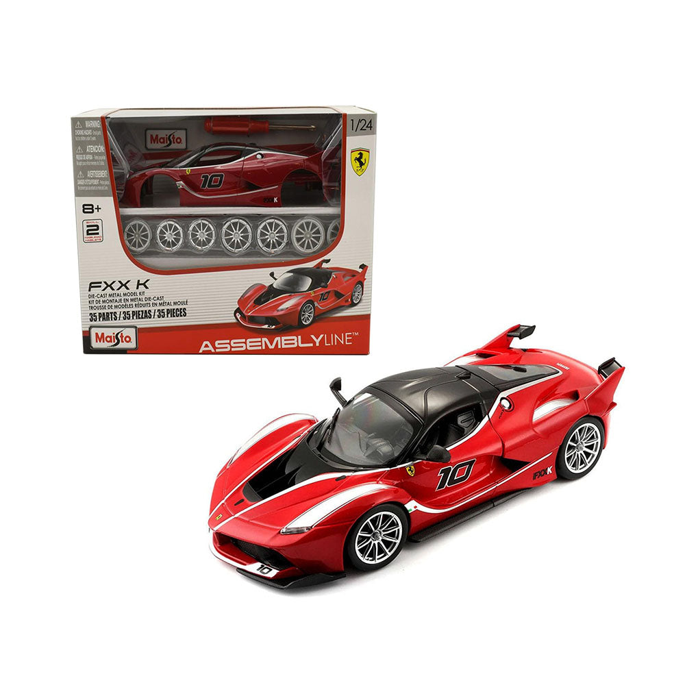 Maisto Licensed 1:24 Scale Assembly Line Ferrari FXX-K 2017 Model Car Red