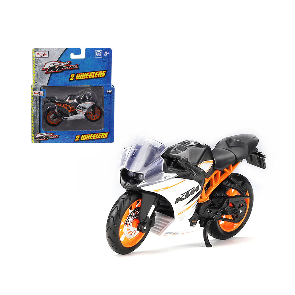 Maisto 1:18 Scale 2 Wheelers Road Bike KTM RC 390 Sports Motorbike Hobby Collection Toy